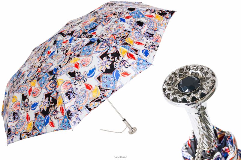 مظلة | 257 9l982-1 p12 - مظلة مايوليكا قابلة للطي PASOTTI Z446V574